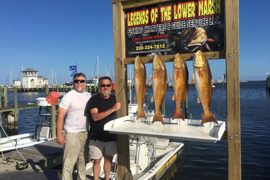 A picture of April Fishing in Gulfport and the Biloxi Marsh with Legends of the Lower Marsh
