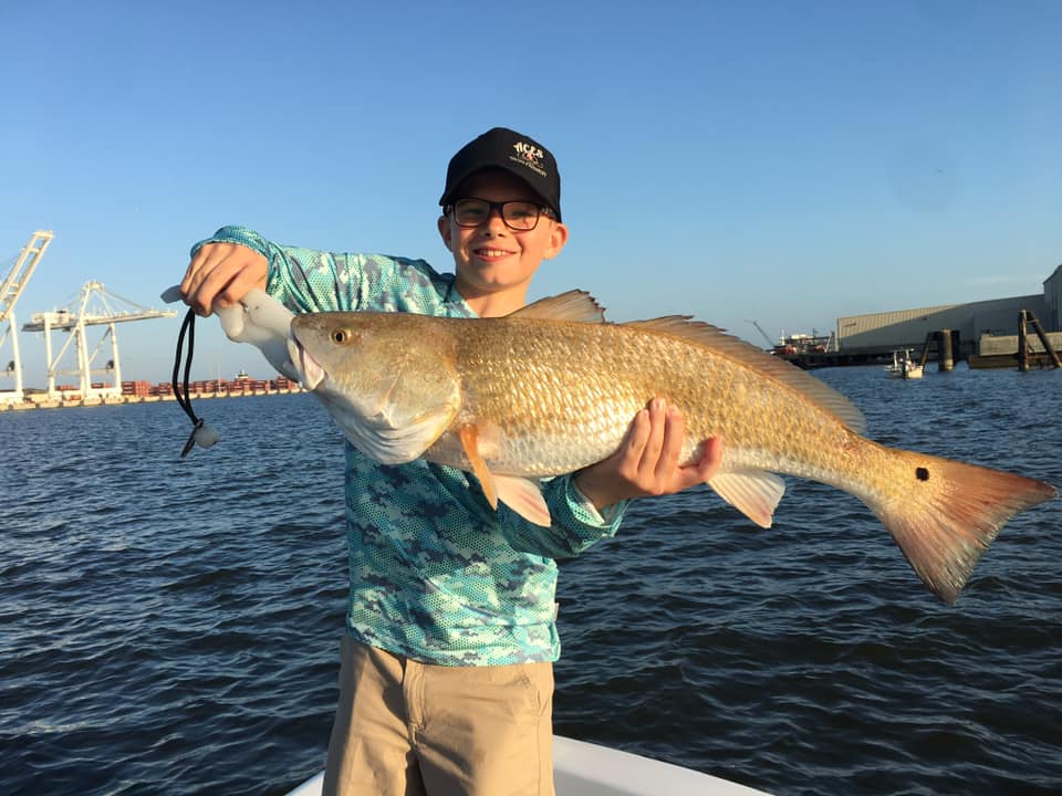 A picture of Gulfport MS In August Means Big Inshore Species with Legends of the Lower Marsh