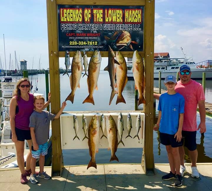 A picture of Gulfport MS In August Means Big Inshore Species with Legends of the Lower Marsh