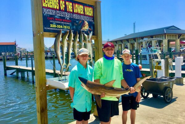 A picture of Shark Fishing Mississippi Coast with Legends of the Lower Marsh